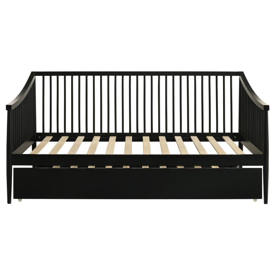 Home & Sleep Outlet - Delgado Windsor Twin Wood Daybed with Trundle Black