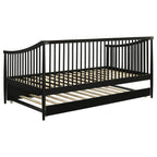 Home & Sleep Outlet - Delgado Windsor Twin Wood Daybed with Trundle Black