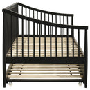 Delgado Windsor Twin Wood Daybed with Trundle Black - Home & Sleep Outlet