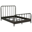 Rocco All Wood Water Pipe Open Frame Full Bed Dark Bronze - Home & Sleep Outlet