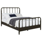 Home & Sleep Outlet - Rocco All Wood Water Pipe Open Frame Full Bed Dark Bronze