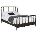Rocco All Wood Water Pipe Open Frame Full Bed Dark Bronze - Home & Sleep Outlet