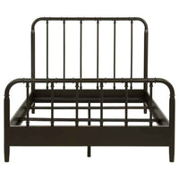 Rocco All Wood Water Pipe Open Frame Full Bed Dark Bronze - Home & Sleep Outlet