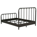 Rocco All Wood Water Pipe Open Frame Full Bed Dark Bronze - Home & Sleep Outlet