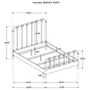 Rocco All Wood Water Pipe Open Frame Full Bed Dark Bronze - Home & Sleep Outlet