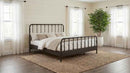 Rocco All Wood Water Pipe Open Frame Eastern King Bed Dark Bronze - Home & Sleep Outlet