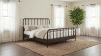 Rocco All Wood Water Pipe Open Frame Eastern King Bed Dark Bronze - Home & Sleep Outlet