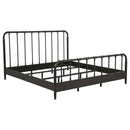 Rocco All Wood Water Pipe Open Frame Eastern King Bed Dark Bronze - Home & Sleep Outlet