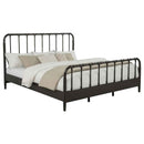 Rocco All Wood Water Pipe Open Frame Eastern King Bed Dark Bronze - Home & Sleep Outlet