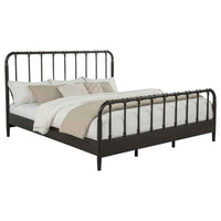 Rocco All Wood Water Pipe Open Frame Eastern King Bed Dark Bronze - Home & Sleep Outlet