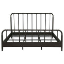 Rocco All Wood Water Pipe Open Frame Eastern King Bed Dark Bronze - Home & Sleep Outlet