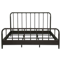 Rocco All Wood Water Pipe Open Frame Eastern King Bed Dark Bronze - Home & Sleep Outlet