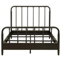 Home & Sleep Outlet - Rocco All Wood Water Pipe Open Frame Eastern King Bed Dark Bronze