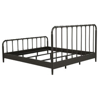 Rocco All Wood Water Pipe Open Frame Eastern King Bed Dark Bronze - Home & Sleep Outlet