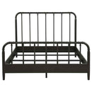 Rocco All Wood Water Pipe Open Frame Queen Bed Dark Bronze