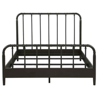 Rocco All Wood Water Pipe Open Frame Queen Bed Dark Bronze