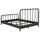 Rocco All Wood Water Pipe Open Frame Queen Bed Dark Bronze