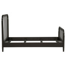 Rocco All Wood Water Pipe Open Frame Twin Bed Dark Bronze