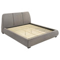 Home & Sleep Outlet - Mokena 46-inch Upholstered Eastern King Platform Bed Taupe