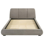 Home & Sleep Outlet - Mokena 46-inch Upholstered California King Platform Bed Taupe
