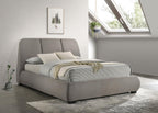 Home & Sleep Outlet - Mokena 46-inch Upholstered Queen Platform Bed Taupe
