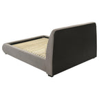 Home & Sleep Outlet - Mokena 46-inch Upholstered Queen Platform Bed Taupe