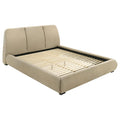 Home & Sleep Outlet - Mokena 46-inch Upholstered California King Platform Bed Brown