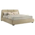 Home & Sleep Outlet - Mokena 46-inch Upholstered California King Platform Bed Brown