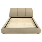 Home & Sleep Outlet - Mokena 46-inch Upholstered California King Platform Bed Brown