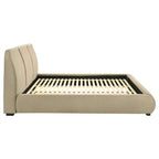 Home & Sleep Outlet - Mokena 46-inch Upholstered California King Platform Bed Brown