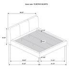 Home & Sleep Outlet - Mokena 46-inch Upholstered California King Platform Bed Brown