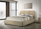 Home & Sleep Outlet - Mokena 46-inch Upholstered Queen Platform Bed Brown