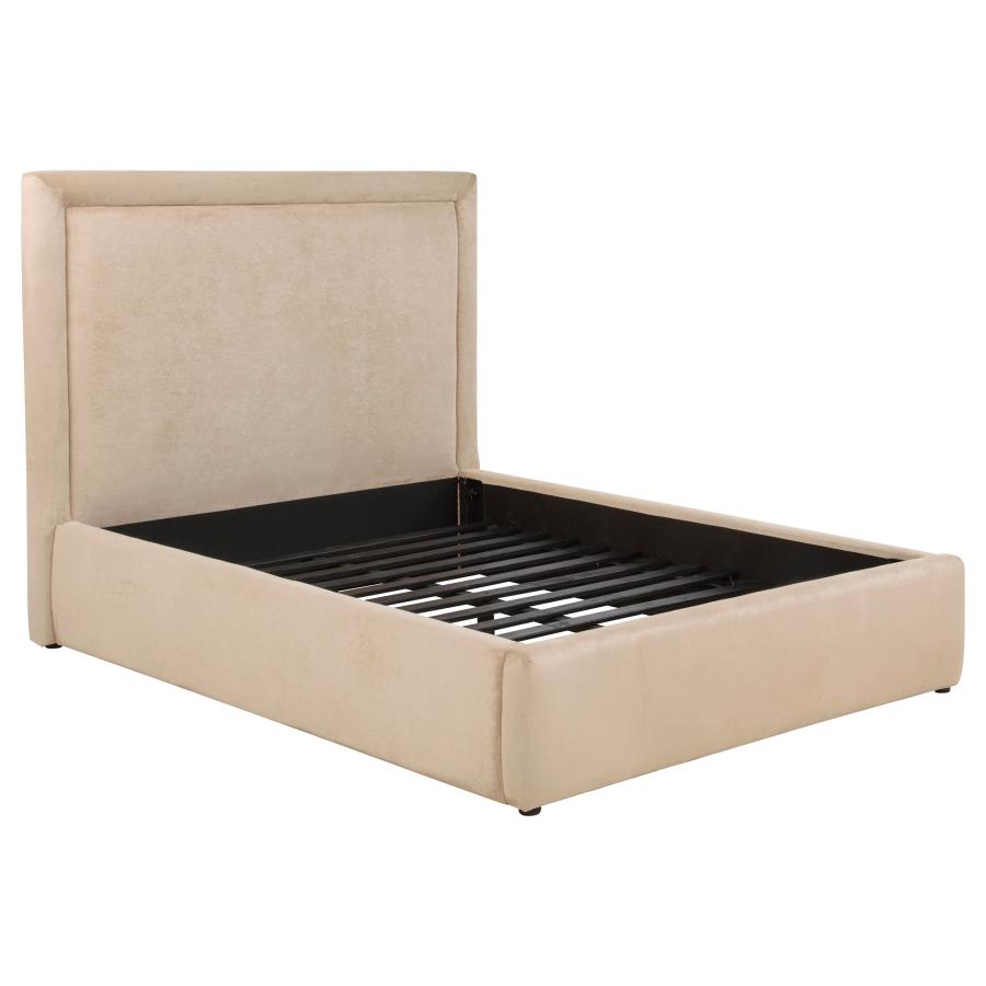 Home & Sleep Outlet - Lawson 54-inch Upholstered Full Platform Bed Light Saddle