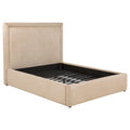 Home & Sleep Outlet - Lawson 54-inch Upholstered Full Platform Bed Light Saddle