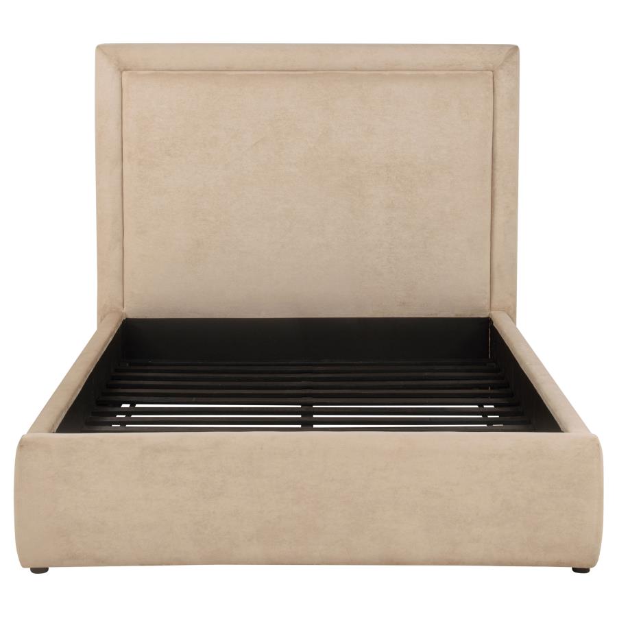 Home & Sleep Outlet - Lawson 54-inch Upholstered Full Platform Bed Light Saddle