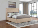 Lawson 54-inch Upholstered Eastern King Platform Bed Saddle