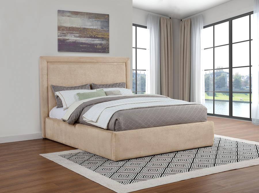 Home & Sleep Outlet - Lawson 54-inch Upholstered Eastern King Platform Bed Saddle