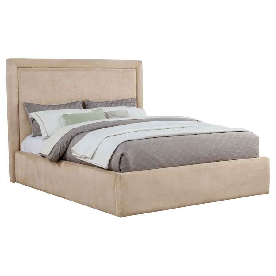 Lawson 54-inch Upholstered Eastern King Platform Bed Saddle