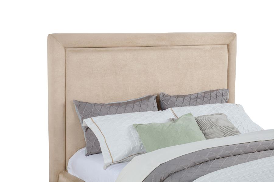 Home & Sleep Outlet - Lawson 54-inch Upholstered Eastern King Platform Bed Saddle