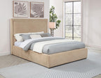 Home & Sleep Outlet - Lawson 54-inch Upholstered Queen Platform Bed Light Saddle