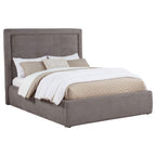 Home & Sleep Outlet - Lawson 54-inch Upholstered Full Panel Platform Bed Mushroom
