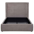 Lawson 54-inch Upholstered Full Panel Platform Bed Mushroom
