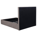 Home & Sleep Outlet - Lawson 54-inch Upholstered Full Panel Platform Bed Mushroom