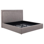 Home & Sleep Outlet - Lawson 54-inch Upholstered Eastern King Platform Bed Mushroom