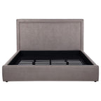 Home & Sleep Outlet - Lawson 54-inch Upholstered Eastern King Platform Bed Mushroom
