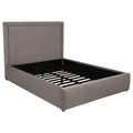Home & Sleep Outlet - Lawson 54-inch Upholstered Queen Platform Bed Mushroom