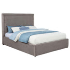 Home & Sleep Outlet - Lawson 54-inch Upholstered Queen Platform Bed Mushroom