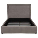 Lawson 54-inch Upholstered Queen Platform Bed Mushroom