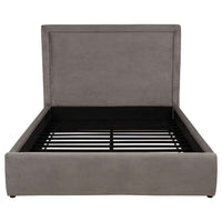 Lawson 54-inch Upholstered Queen Platform Bed Mushroom