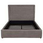 Home & Sleep Outlet - Lawson 54-inch Upholstered Queen Platform Bed Mushroom